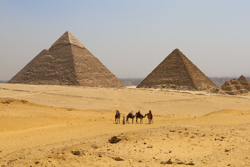 Egyptian pyramids in Giza a wonder of the world