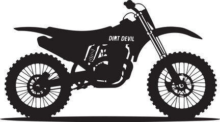 Classic Motorcycle Silhouette | Retro Cruiser Vector Design

