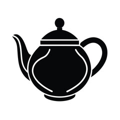 Clay Tea Pot Icon Vector Illustration