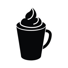 Cocoa With Cream Icon Vector Illustration