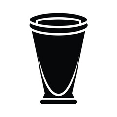 Foam Art Cup Icon Vector Illustration