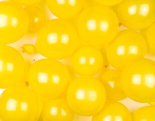Bright yellow balloons