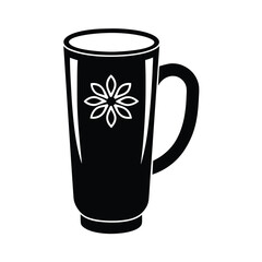Tall Mug With Handle Icon Vector Illustration