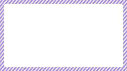 シンプルフレーム ストライプ パープル