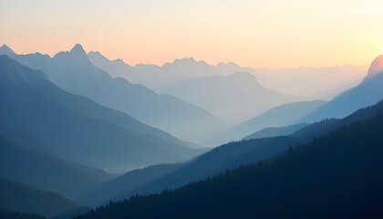 Fototapeta premium Majestic Dawn over the Sentinel Peaks