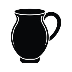 Large Ceramic Mug Icon Vector Illustration