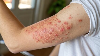 Close-Up of Heat Rash on Inner Elbow