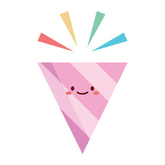 Flat Colorful Confetti Vector Illustration