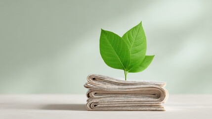 Green News, Sustainable Media, Eco Journalism, Plant Growth