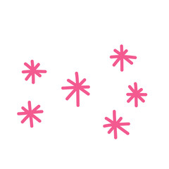 women's day pink stars doodle background
