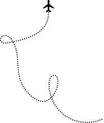 Airplane flight route, travel, vacation, trip © Iyrin