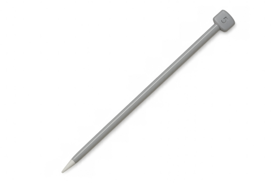 Modern wireless stylus pen lying diagonally on a transparent background, ideal for graphic design and digital art projects