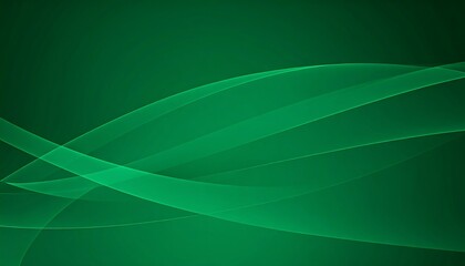 Abstract green background with elegant flowing waves for graphic design purposes