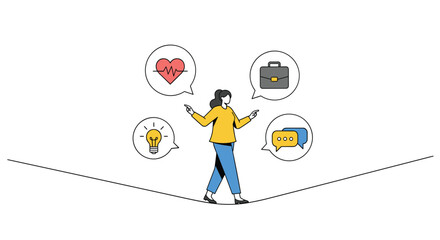 Finding equilibrium between work life and personal well being is key