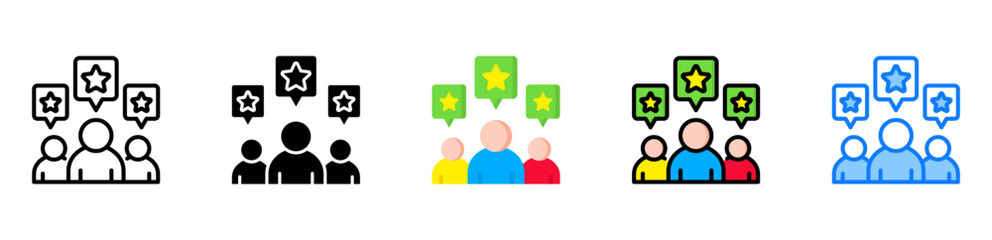 Rating icon multiple style 