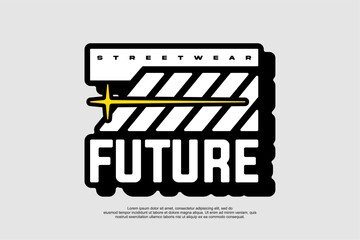 badge style streetwear apparel fashion vector for printing
