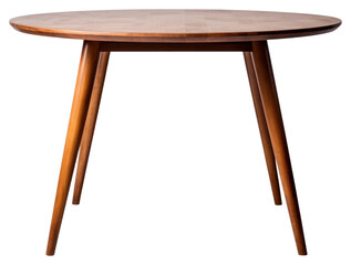 Fototapeta premium PNG Wooden table furniture modern round.