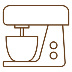 Stand Mixer Line Art