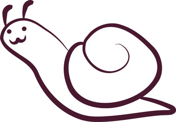doodle of snail