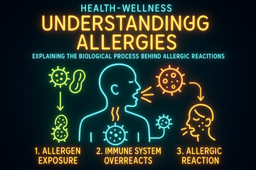 Understanding Allergic Reactions Infographic for Health and Medical Awareness