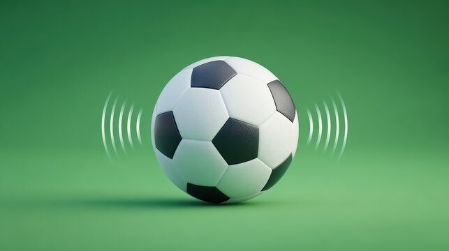 Soccer Ball Soundwaves - Sports, Game, Football Illustration