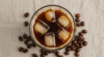 Refreshing Iced Coffee with Beans 4.
