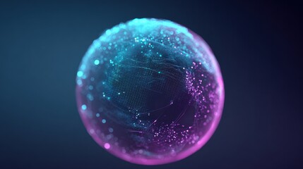 Digital Globe Data Visualization Network Connection