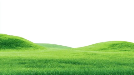 Obraz premium Green Hills Landscape: Meadow, Grassland, Nature Image