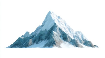 Snowy Mountain Peak - Landscape, Winter, Adventure - nature travel