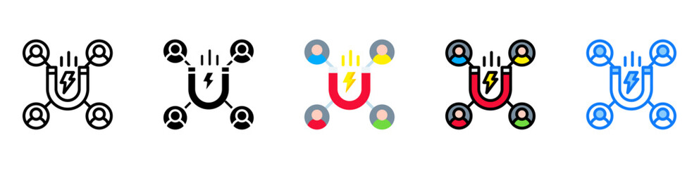 Lead Generation icon multiple style 