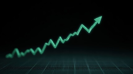 Upward Trend: Growth Chart, Success, Financial Increase