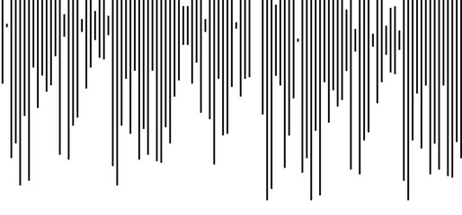 Thin line halftone black texture. Fading vertical stripe gradation background. Black parallel lines wallpaper for overlay, print, cover, banner, poster. Vector