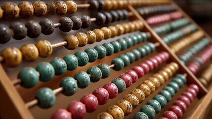 Vintage abacus close-up (2)