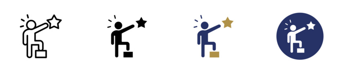 Leadership  Icon Set Multiple Style Collection