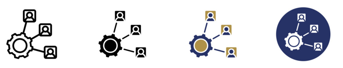 Stakeholder Management  Icon Set Multiple Style Collection