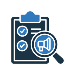 Survey mixed color icon