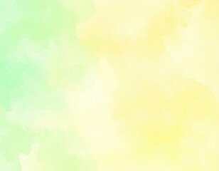 Abstract Watercolor Wash Soft Green and Yellow Gradient Texture.