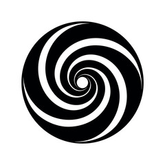 Abstract Spiral Swirl Logo Icon Vector Illustration