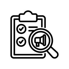 Survey line icon