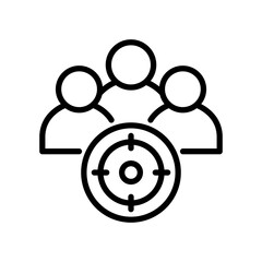 Target Audience line icon