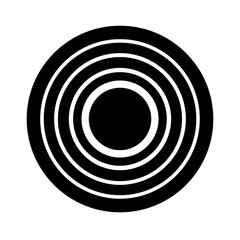 Concentric Circles Logo Icon Vector Illustration