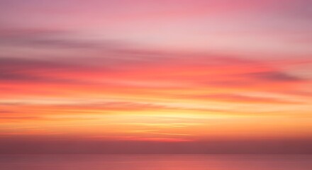 Fototapeta premium Colorful sunset at sea