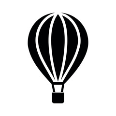 Fototapeta premium Hot Air Balloon Logo Icon Vector Illustration