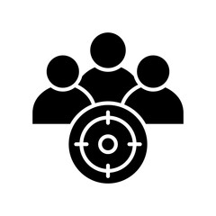 Target Audience glyph icon