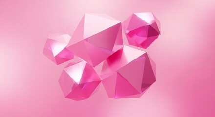 Pink geometric shapes