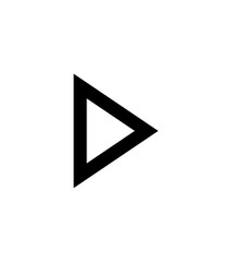 Simple black right-pointing triangle graphic, likely a play or forward navigation symbol.