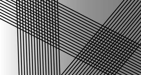 Hipster abstract background with diagonal lines. Abstract geometric black seamless pattern.