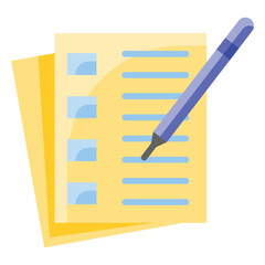 Test Exam Flat Icon