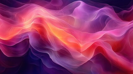 Obraz premium Elegant Abstract Waves in Vibrant Colors Blending Smoothly