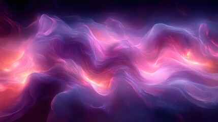 Fototapeta premium Ethereal Waves of Colorful Cosmic Light in a Dreamy Landscape